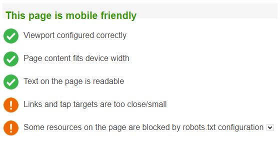 Bing mobile friendly test tool