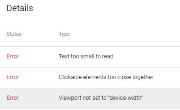 clickable elements too close together error