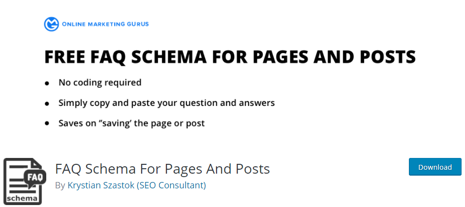 FAQ Schema For Pages And Posts