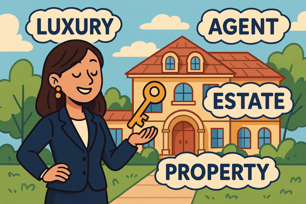 Image showcasing Keywords for Luxury Real Estate Agents - SEO Sandwitch