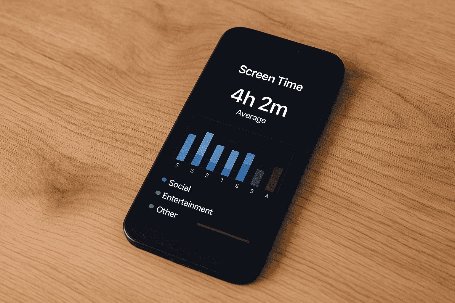 Image showcasing 30+ Average Screen Time Statistics for 2024 - SlickText