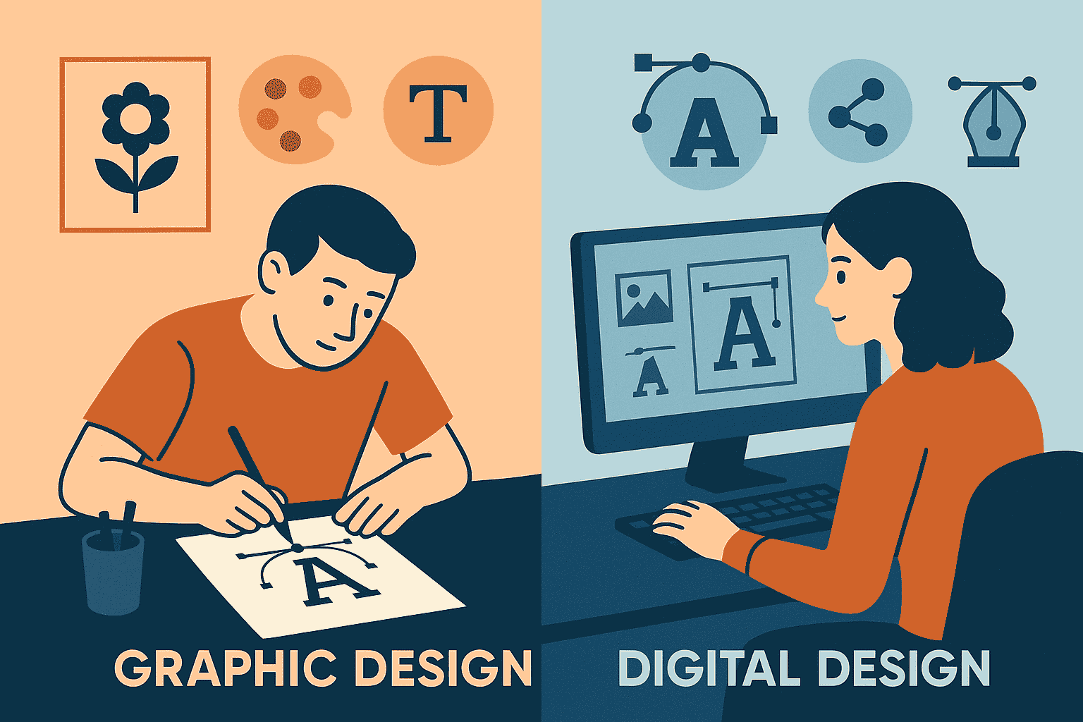 Graphic Design Vs Digital Design: Top Differences